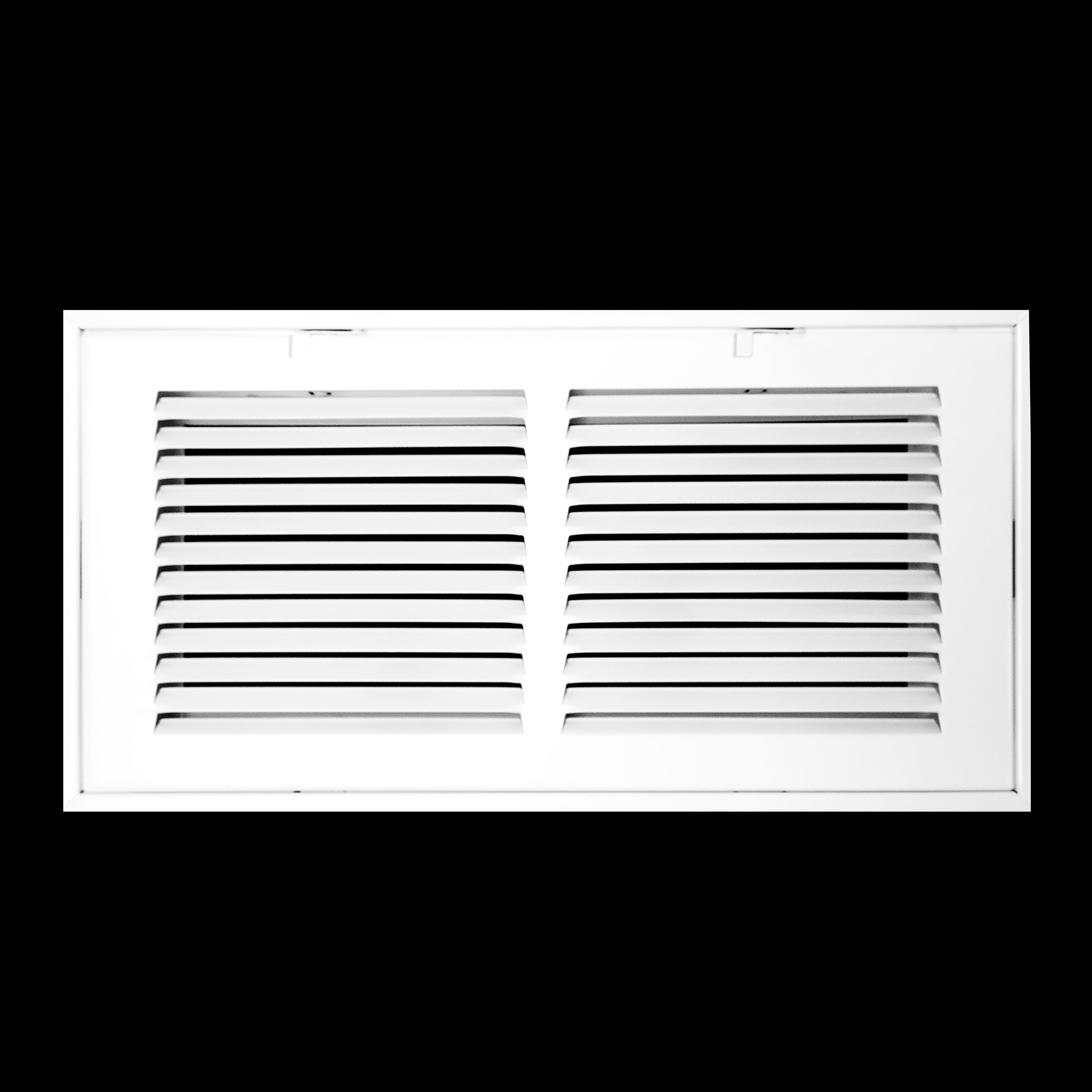 Fits 14x6 Duct Opening | Steel Return Air Filter Grille by Handua [Removable Door] for 1-inch Filters | Vent Cover Grill | White | HVAC Cold Air Intake Grille | Outer Dimensions: 16 5/8"W X 8 5/8"H