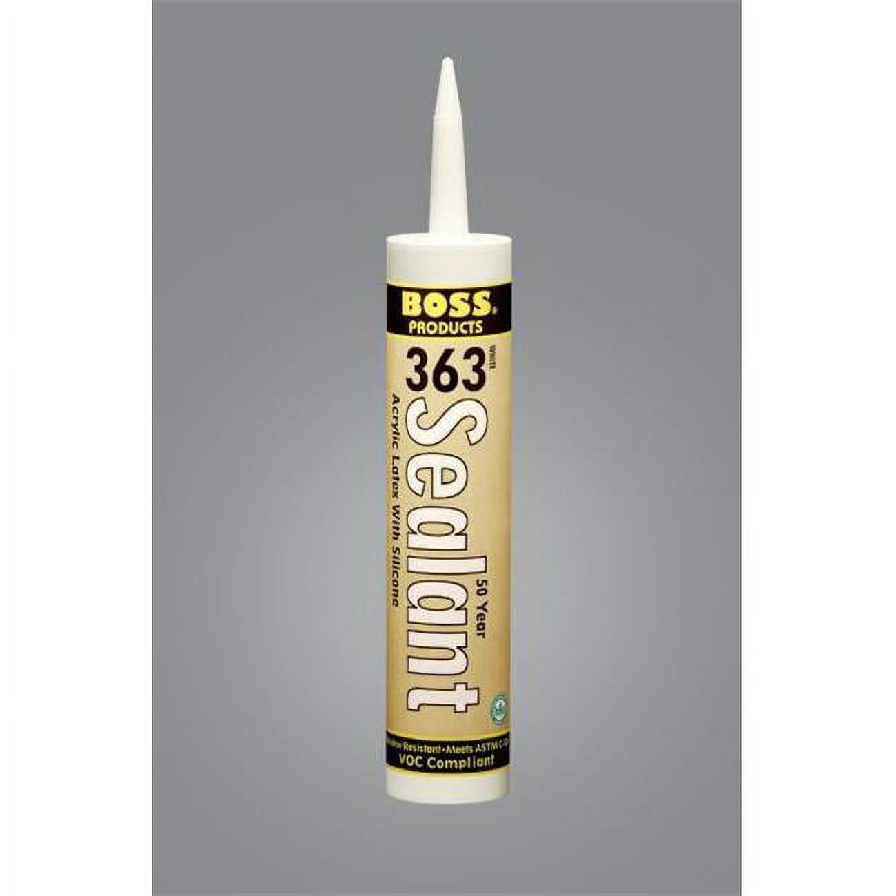 142297 10.1 oz Boss 363 50 Year Acrylic Latex Sealant with Silicone