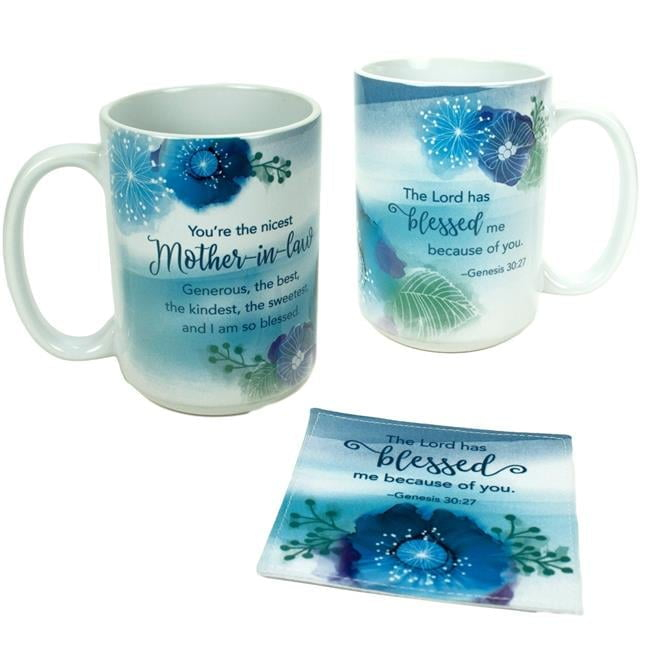 15 oz Mother-In-Law with Fabric Coaster Mug