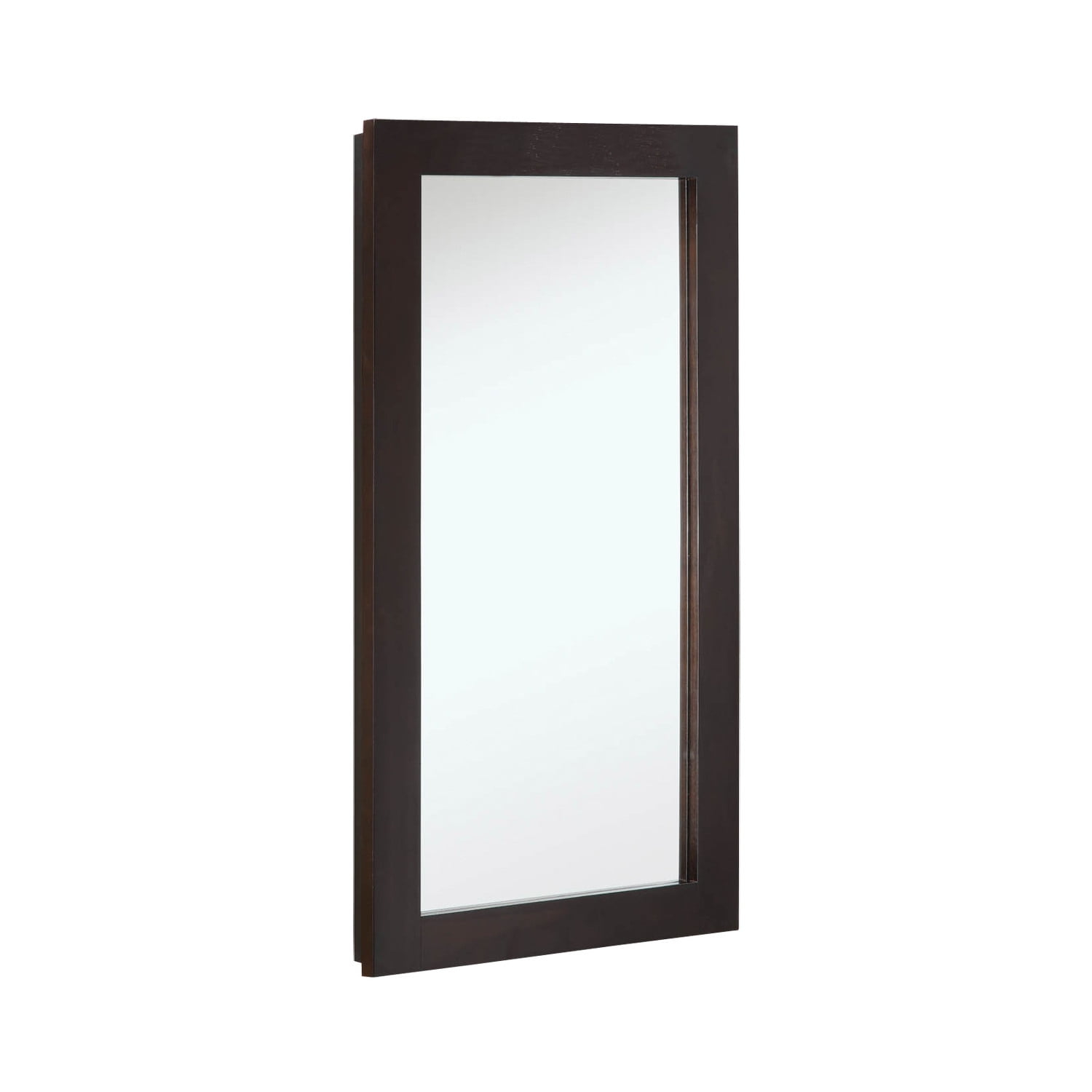Design House 16" x 5" x 30" Wall Mounted 1-Door Mirrored Bathroom Medicine Cabinet, Espresso