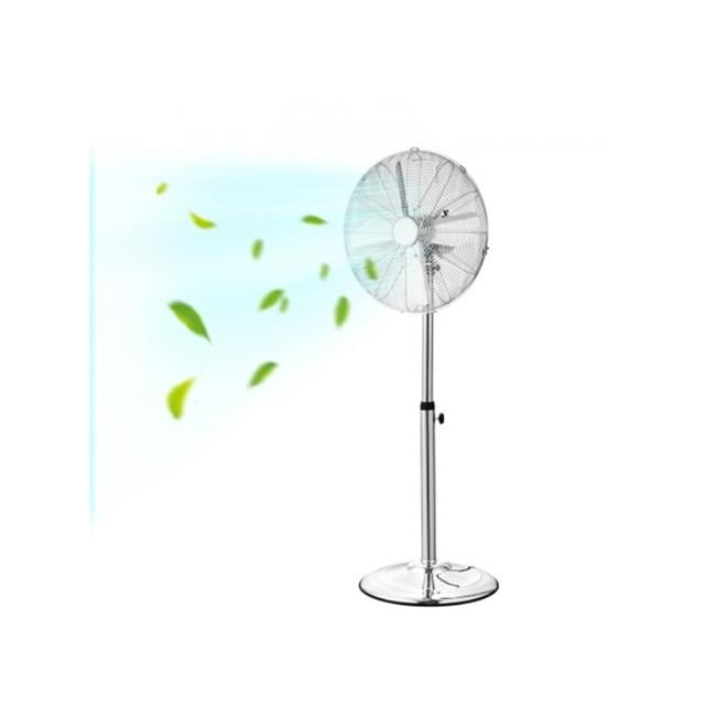 Vevor GYLSFS16INCH0LFIYV1 16 in. 3-Speed Industrial Pedestal Fan Oscillating Height Adjustable - Silver