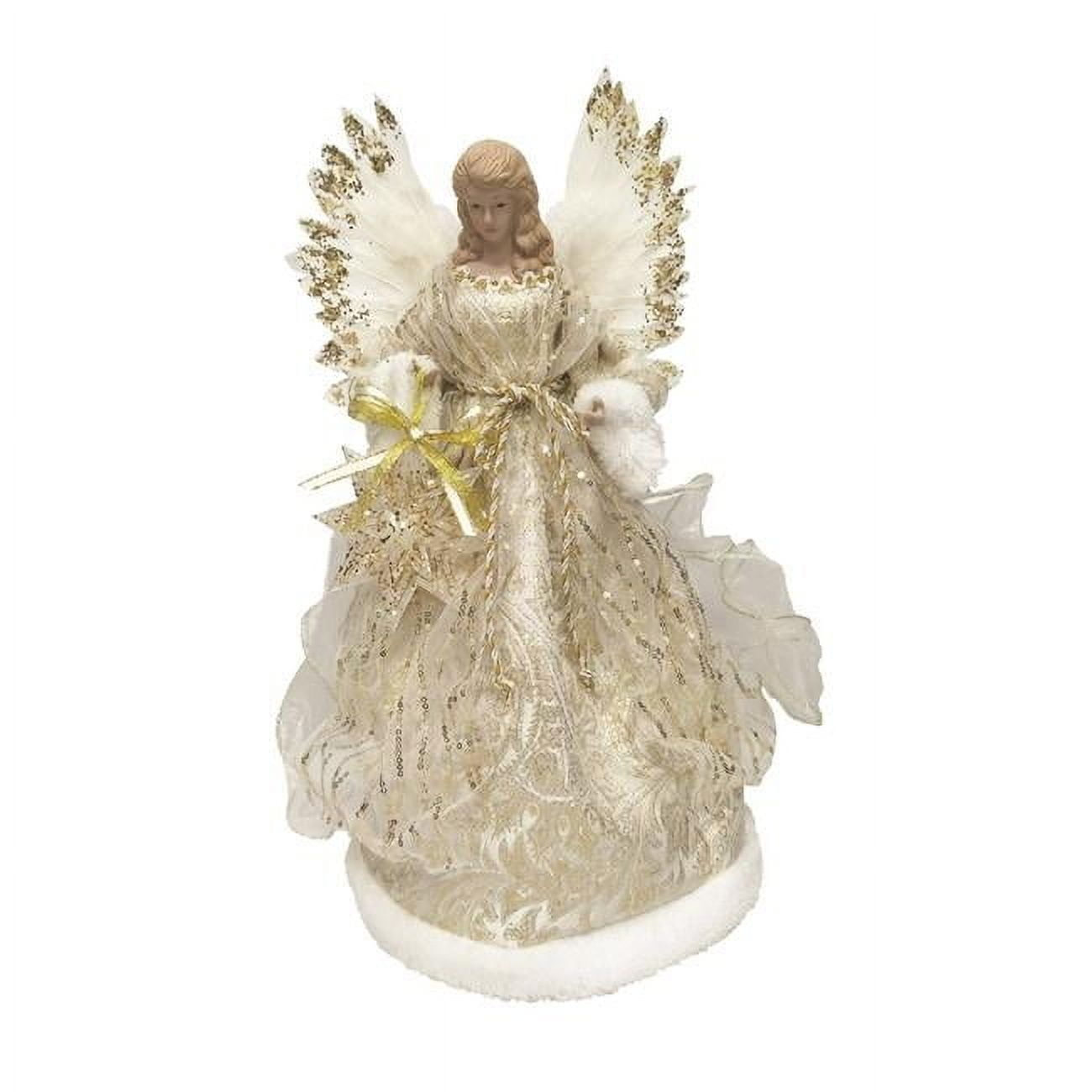 Santas Workshop 3159 16 in. Golden Angel Tree Topper