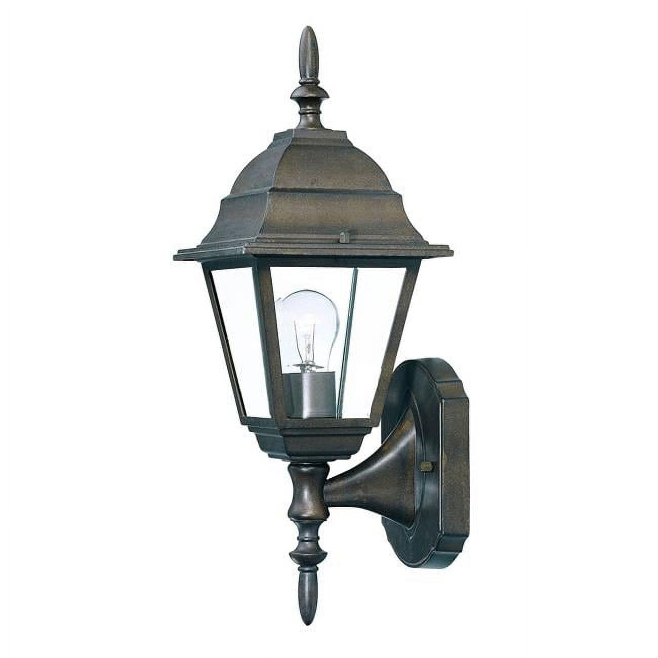 16 x 6 x 6.5 in. Builders Choice 1-Light Burled Walnut Wall Light