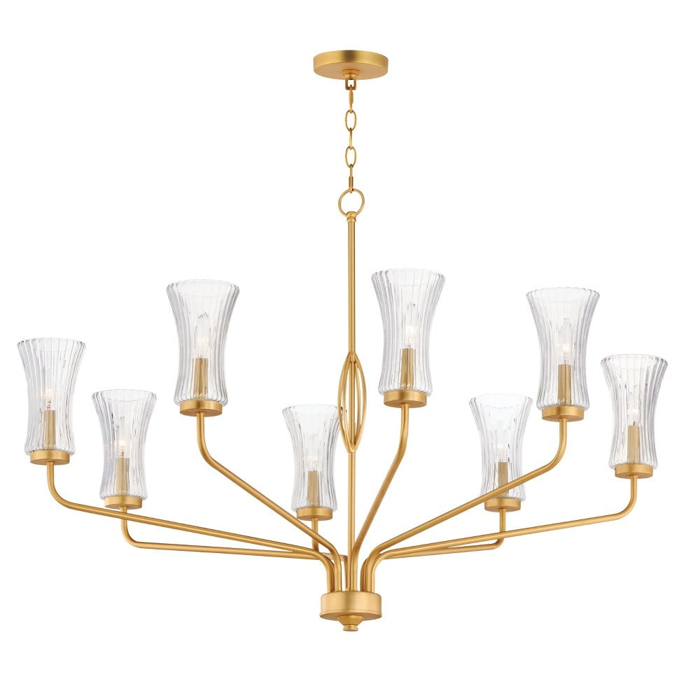 16158CRNAB-Maxim Lighting-Camelot - 8 Light Chandelier-18.75 Inches Tall and 42 Inches Wide     -Traditional Installation