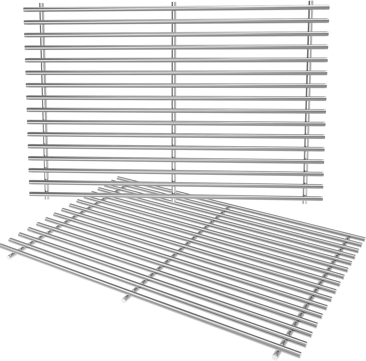 17.5" 7639 Grill Grate for Weber GS4 Spirit II/I 300 Series Spirit E/S 310 320 330, 7638 Grill Grid for Weber 900 Spirit 700 Genesis Silver & Platinum & Gold B/C Genesis 1000-3500, Stainless Steel