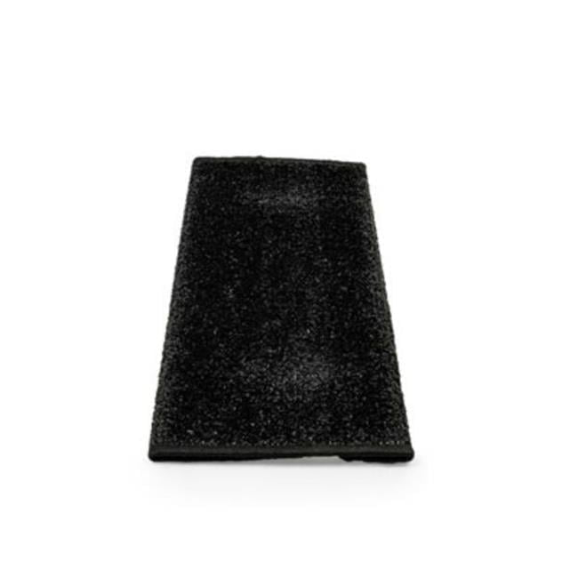 Step Rug,Premium,Turf w/UV&TPE,Hemmed 17.5"x 18" Black (E/F)
