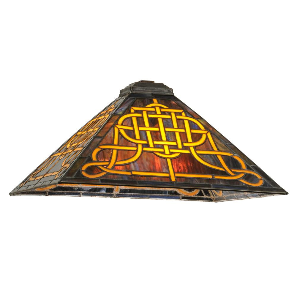 17"Sq Knotwork Mission Shade