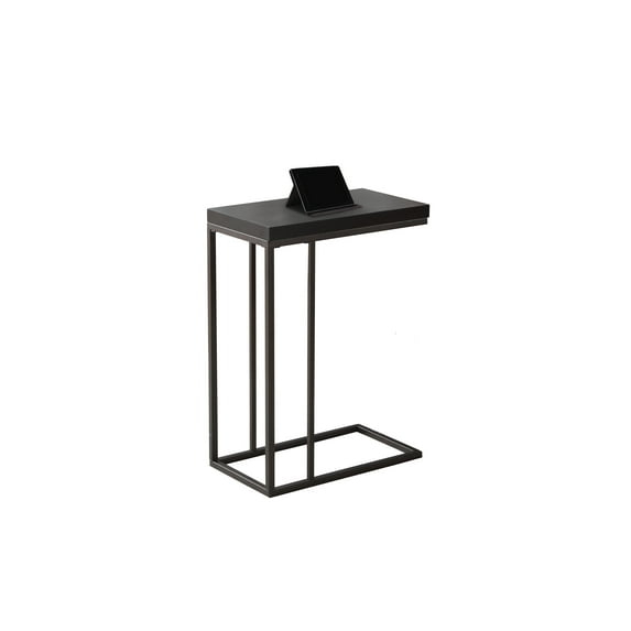 HomeRoots Mesa Decorativa de Metal con Tablero de Partículas de Capuchino de 18.25" x 10.25" x 25.25" - 333019