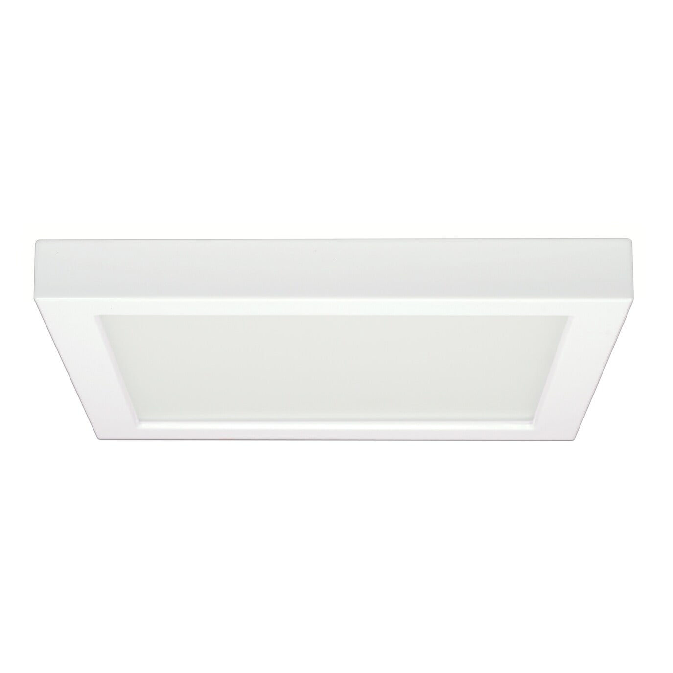 18.5w 9-in Flush Mount LED Fixture 3000K Square Shape White Finish