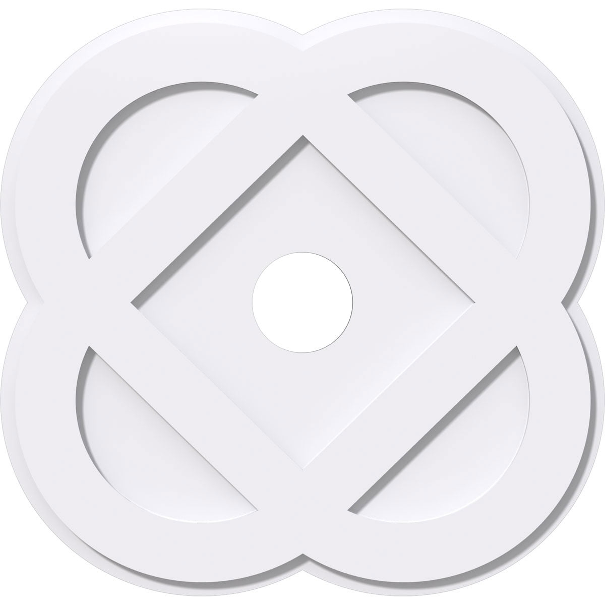 18"OD x 3"ID x 7"C x 1"P Charlotte Architectural Grade PVC Contemporary Ceiling Medallion