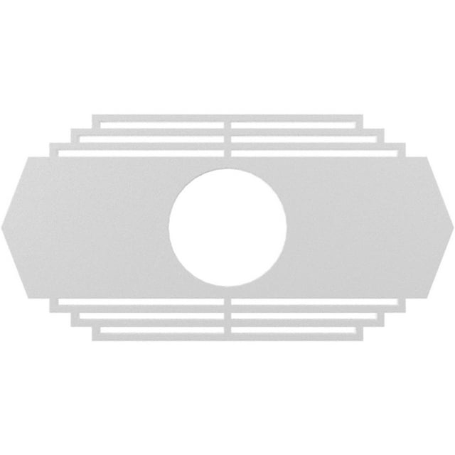 18"W x 9"H x 4 3/4"ID x 1/2"P Chrysler Architectural Grade PVC Pierced Ceiling Medallion