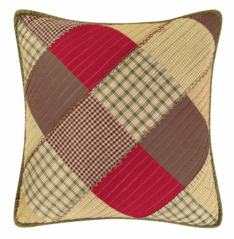 C&F Home 18" x 18" Oak Ridge Stripes Quilted Pillow
