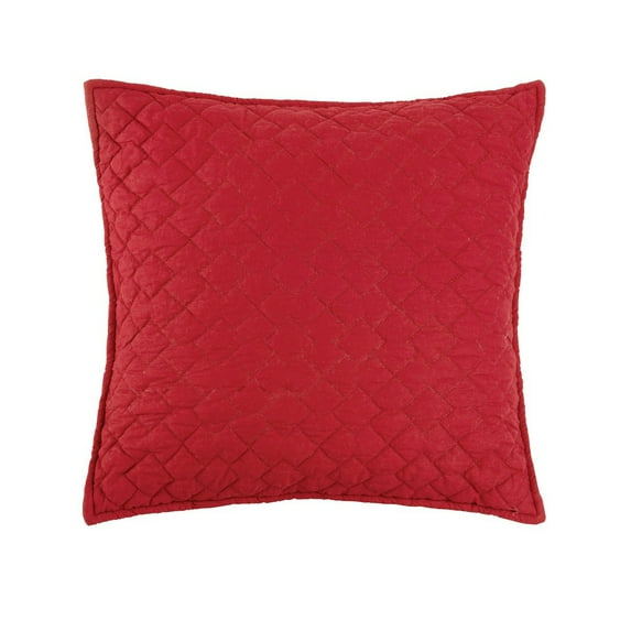 18" x 18" Regent Diamond 4th of July Patriotic Solid Scarlet Red Square Large Throw Pillow