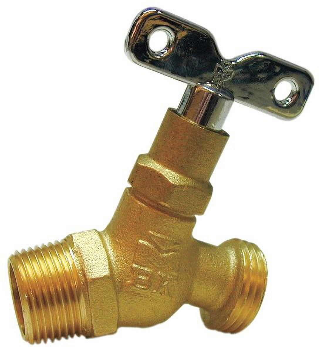 1Pack ZoroSelect 102-334HC Hose Bibb, No Kink, Loose Key, 3/4 MPT