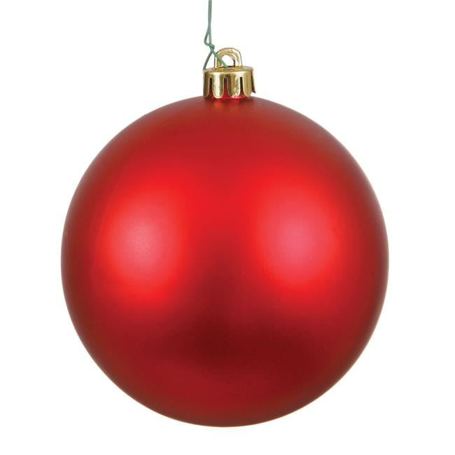 2.4 in. Red Matte Ball Christmas Ornament  24 per Bag