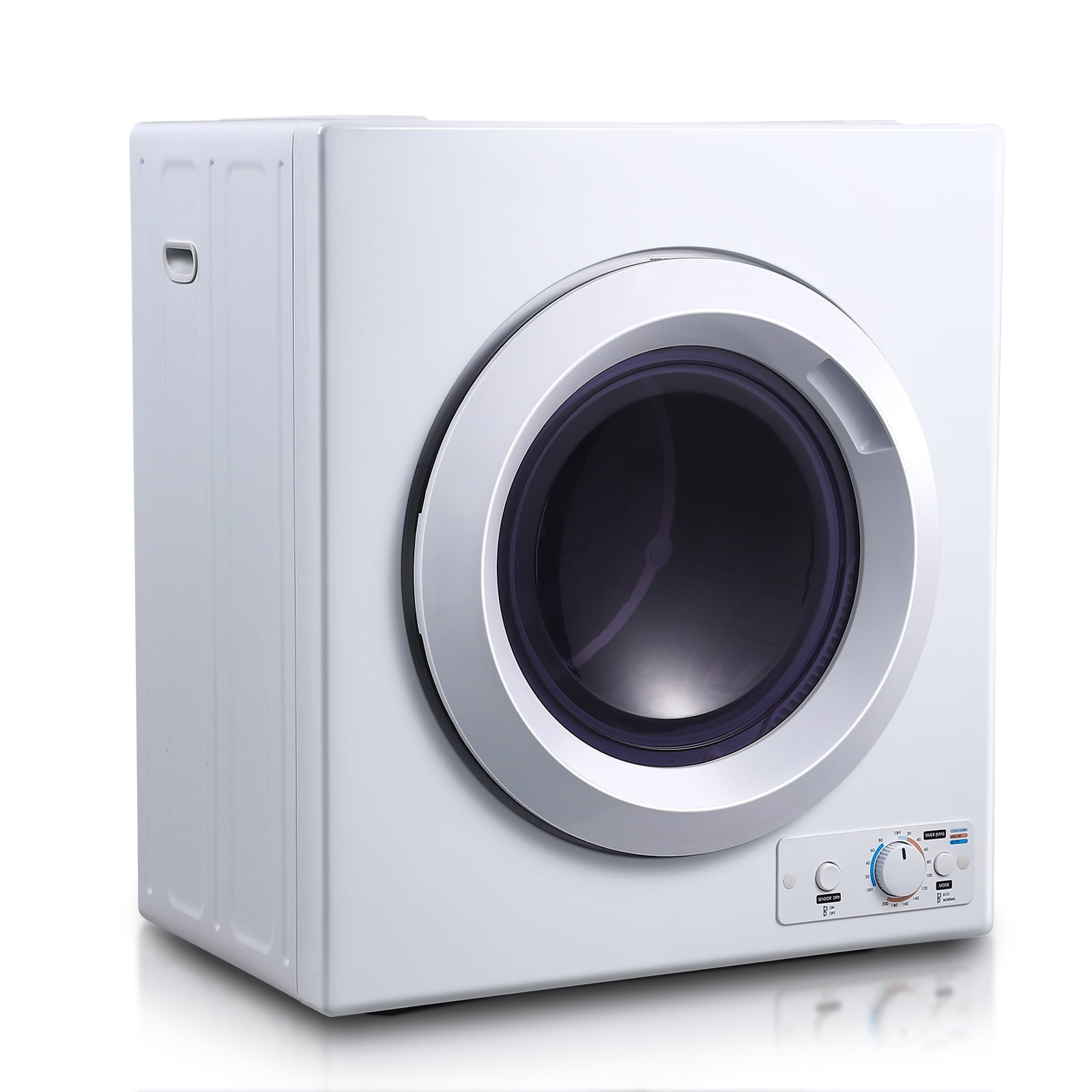 2.7 cu.ft Compact Clothes Dryer, 2 Temperatures, Dries Up to 14.4 lbs of Clothes, 1400W Small Dryer Machine with Stainless Steel Tub, Suitable for Home, Dorm, RVs