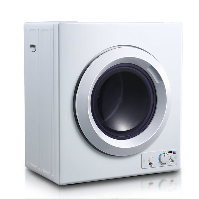 2.7 cu.ft Compact Clothes Dryer, 2 Temperatures, Dries Up to 14.4 lbs of Clothes, 1400W Small Dryer Machine with Stainless Steel Tub, Suitable for Home, Dorm, RVs