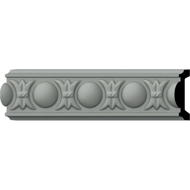Ekena Millwork 2"H x 5/8"P x 94 1/2"L, (1 5/8" Repeat), Raymond Egg and Dart Panel Moulding