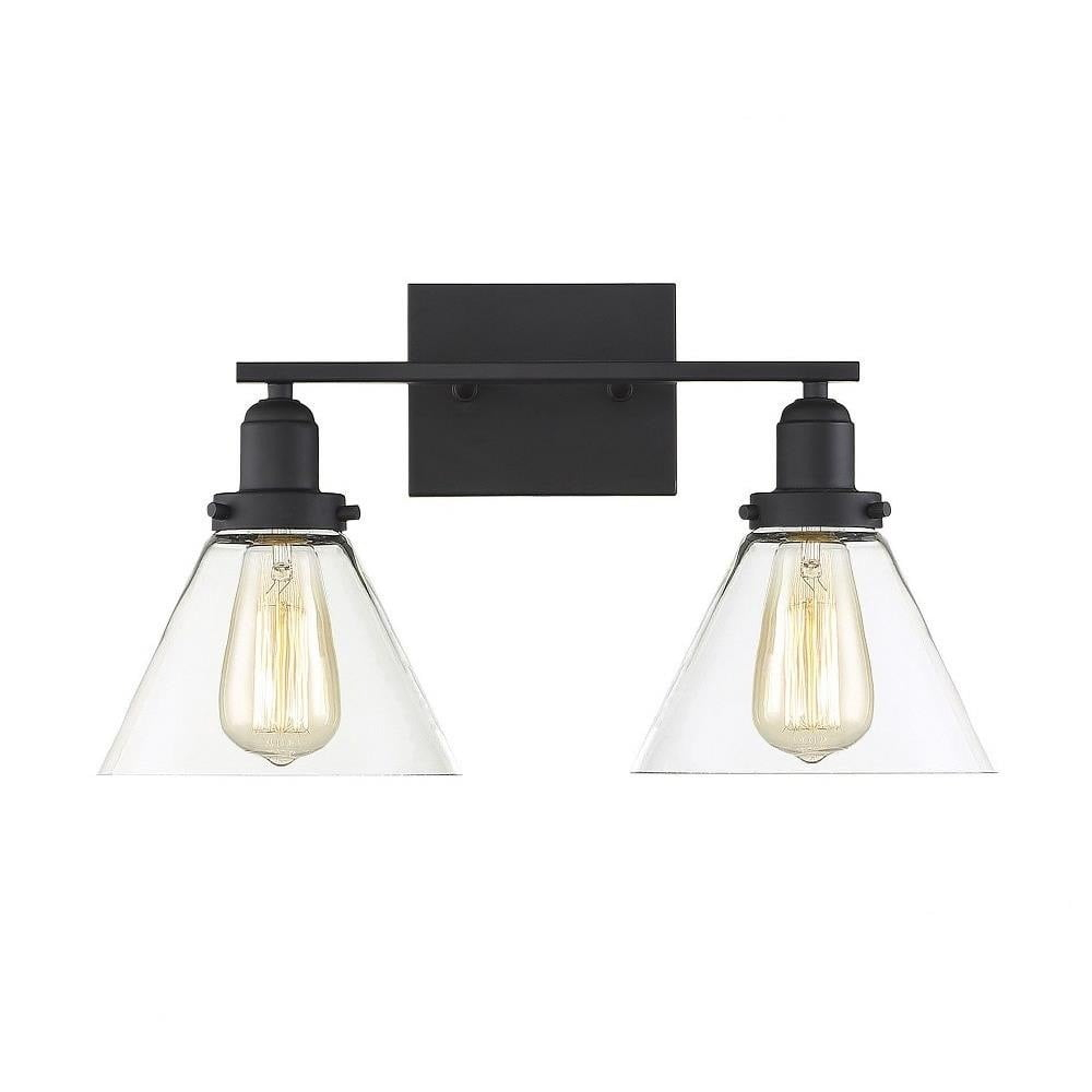 Savoy House Drake 2 - Light Vanity in  Black