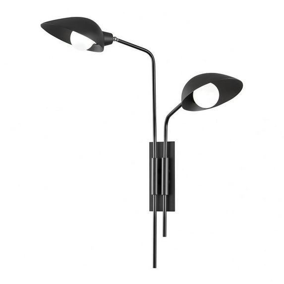 Pugh Plug-In Sconce - Black