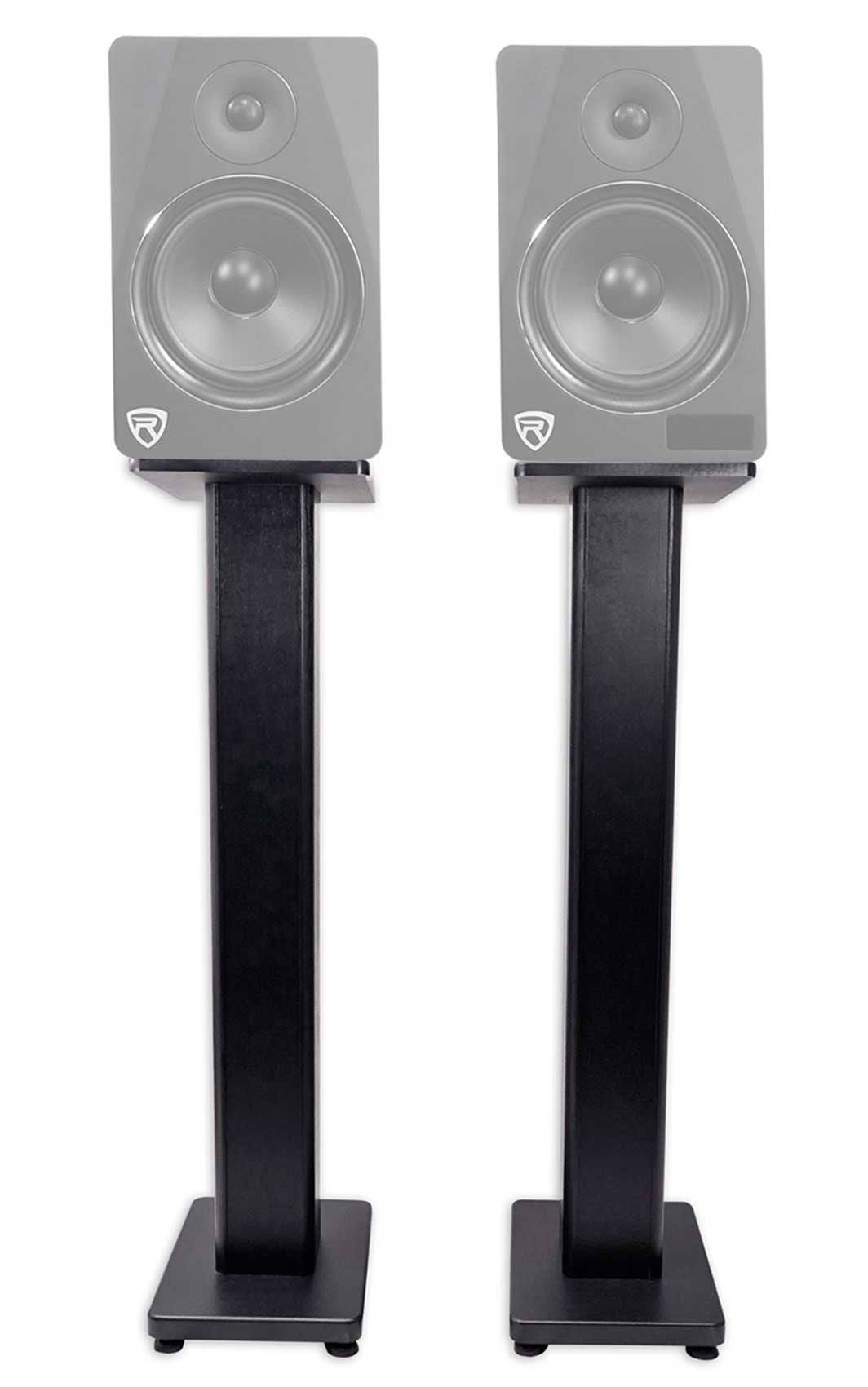 2) Rockville RHT28 28" Inch Bookshelf Speaker Stands Surround Sound Home Theater