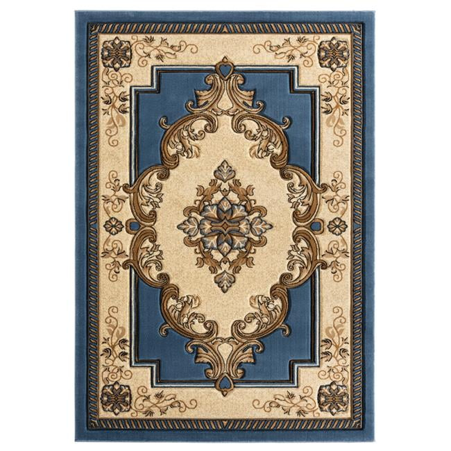 United Weavers Bristol Area Rug 2050 10560 Fallon Blue Curls Petals 2' 7" x  4' 2" Rectangle