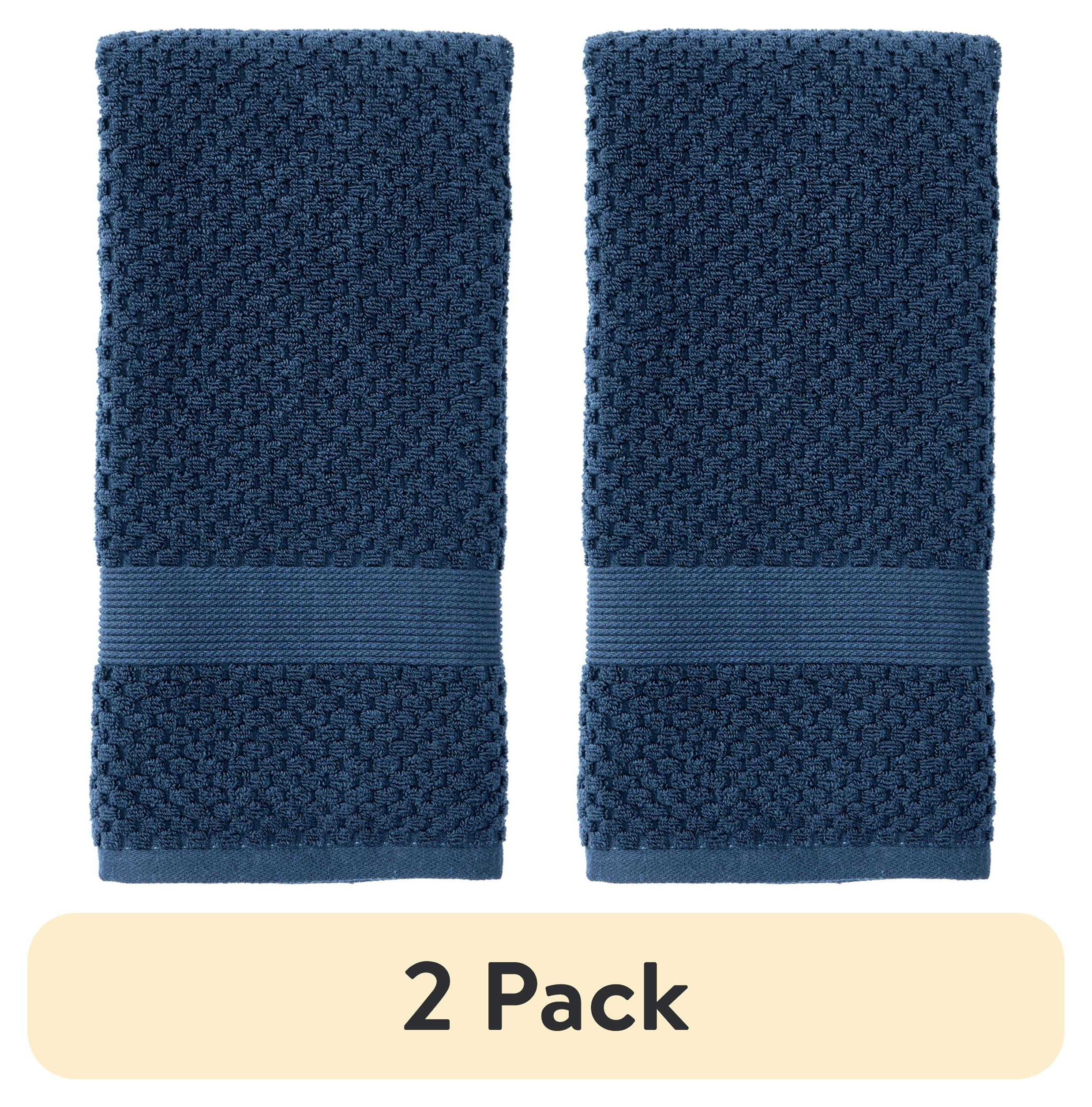 Better Homes & Gardens Signature Soft Popcorn Texture Hand Towel, Blue Admiral
