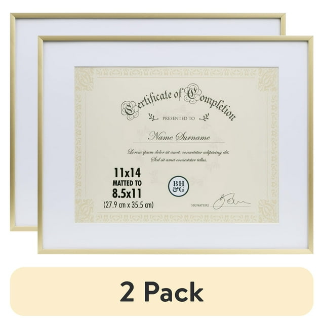 Better Homes and Gardens Thin Gold Document Frame