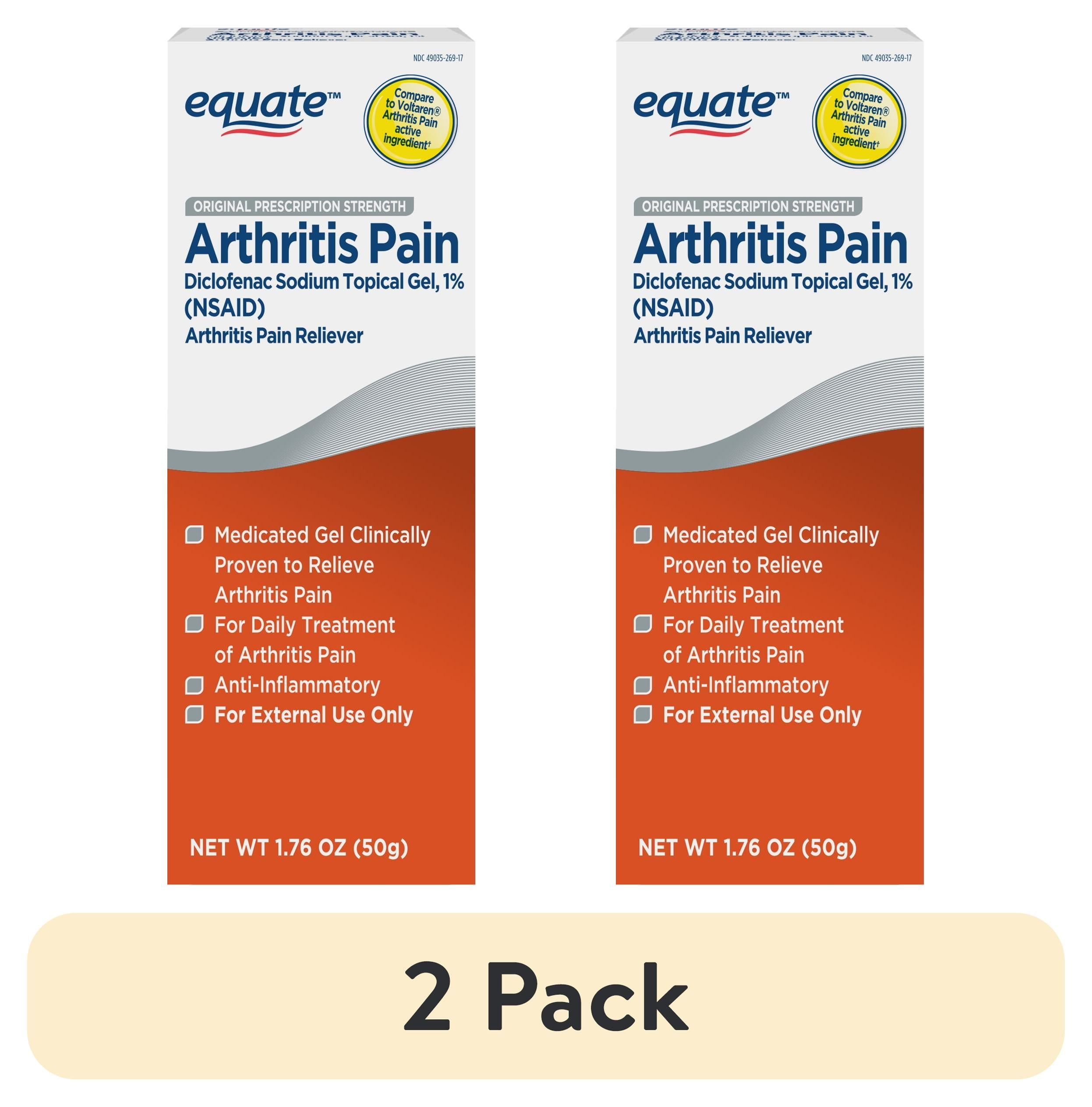 Equate Diclofenac Sodium Arthritis Pain Reliever Gel, 1.76 oz (50g)