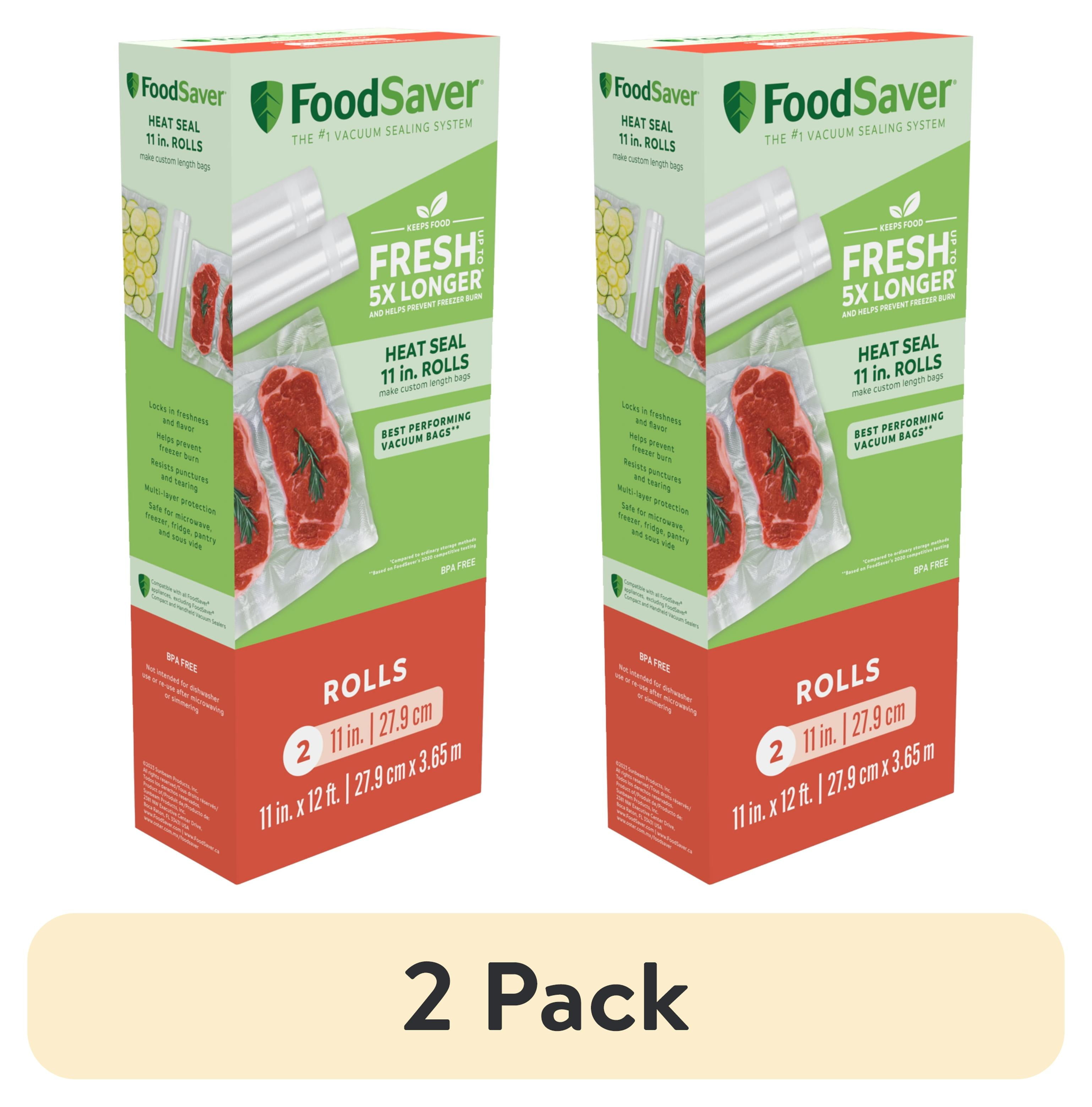 FoodSaver 11" x 12' Vacuum Seal Roll 2pk