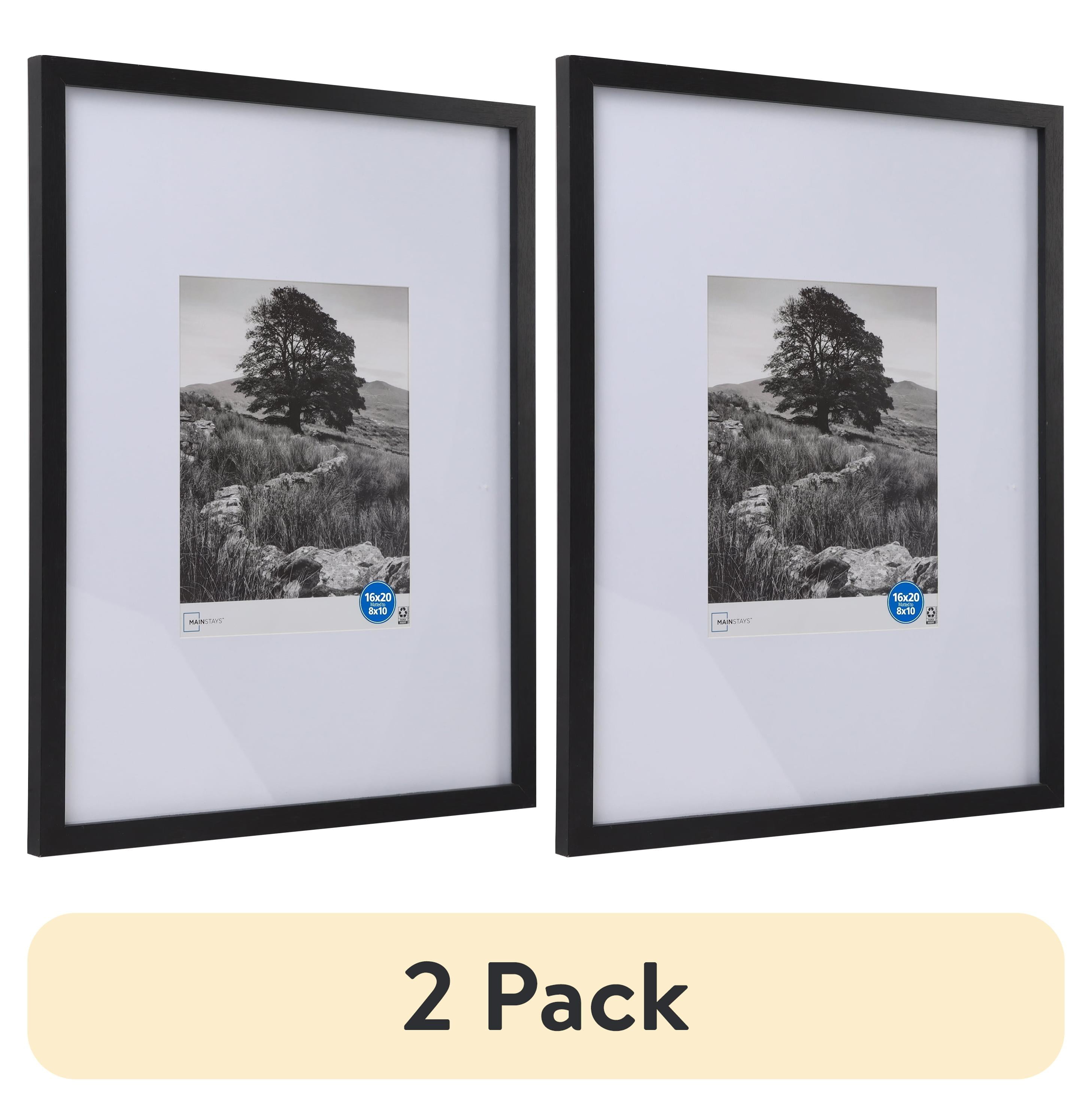 Mainstays 16"x20" Gallery Frame with Wall Mount Light, Matted for 8"x10" Picture