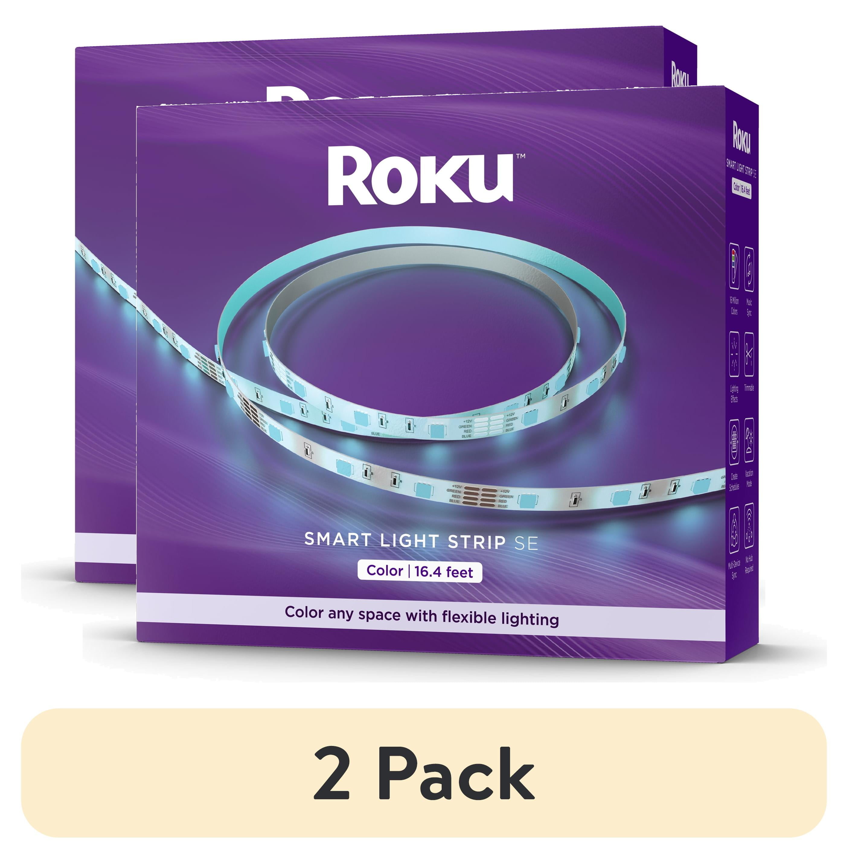 Roku Smart Home Smart Light Strip SE 16.4 Foot with 16 Million Color Options, White Light Option, and Custom Presets - Indoor