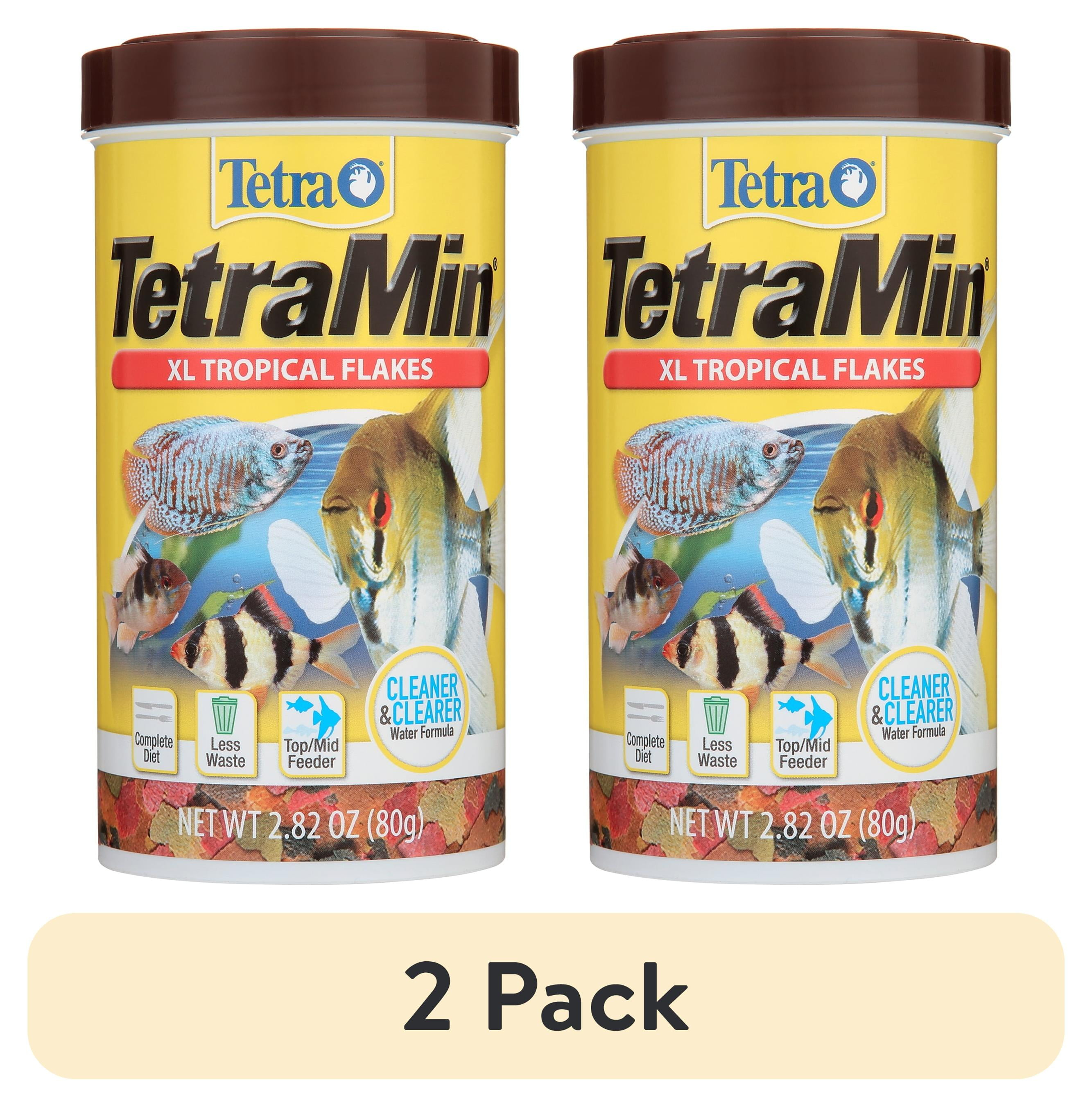 Tetra TetraMin XL Tropical Flakes, Nutritionally Balanced Fish Food, 2.82 oz