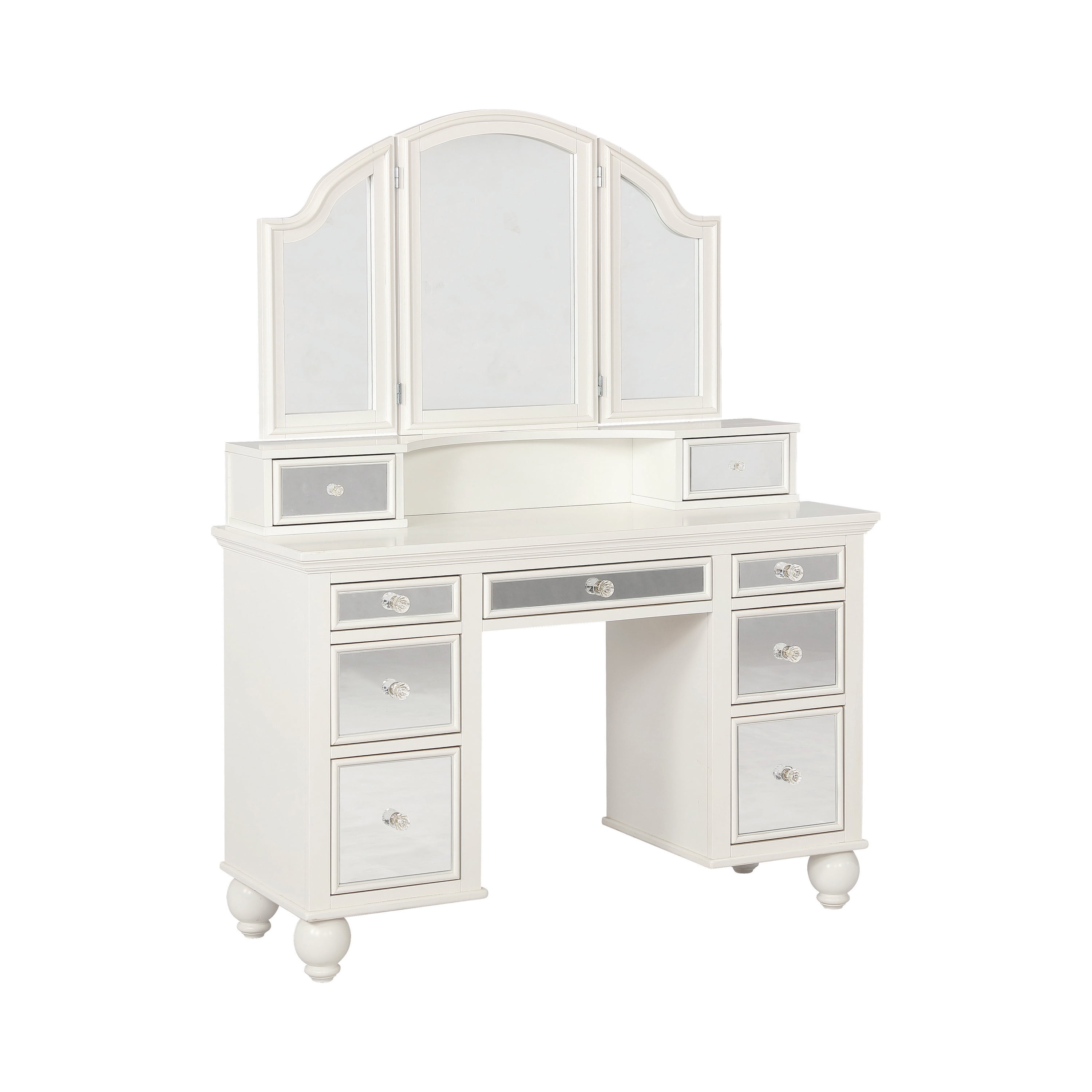 2-piece Vanity Set White and Beige