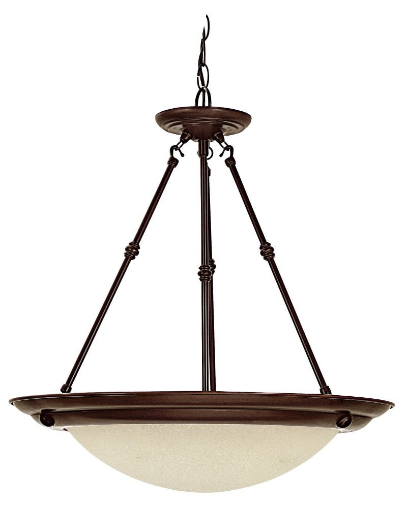 20 Inch 3 Light Pendant In Traditional Style 20 High By 20.75 Wide-Burnished Bronze Finish    -Traditional Installation Capital Lighting 2720Bb