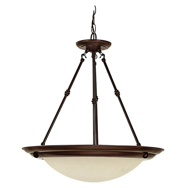 20 Inch 3 Light Pendant In Traditional Style 20 High By 20.75 Wide-Burnished Bronze Finish    -Traditional Installation Capital Lighting 2720Bb
