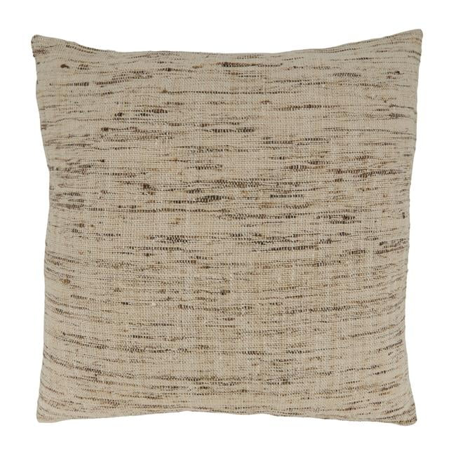 Saro Lifestyle Textured Pillow - Poly Filled, 20" Square, Oatmeal