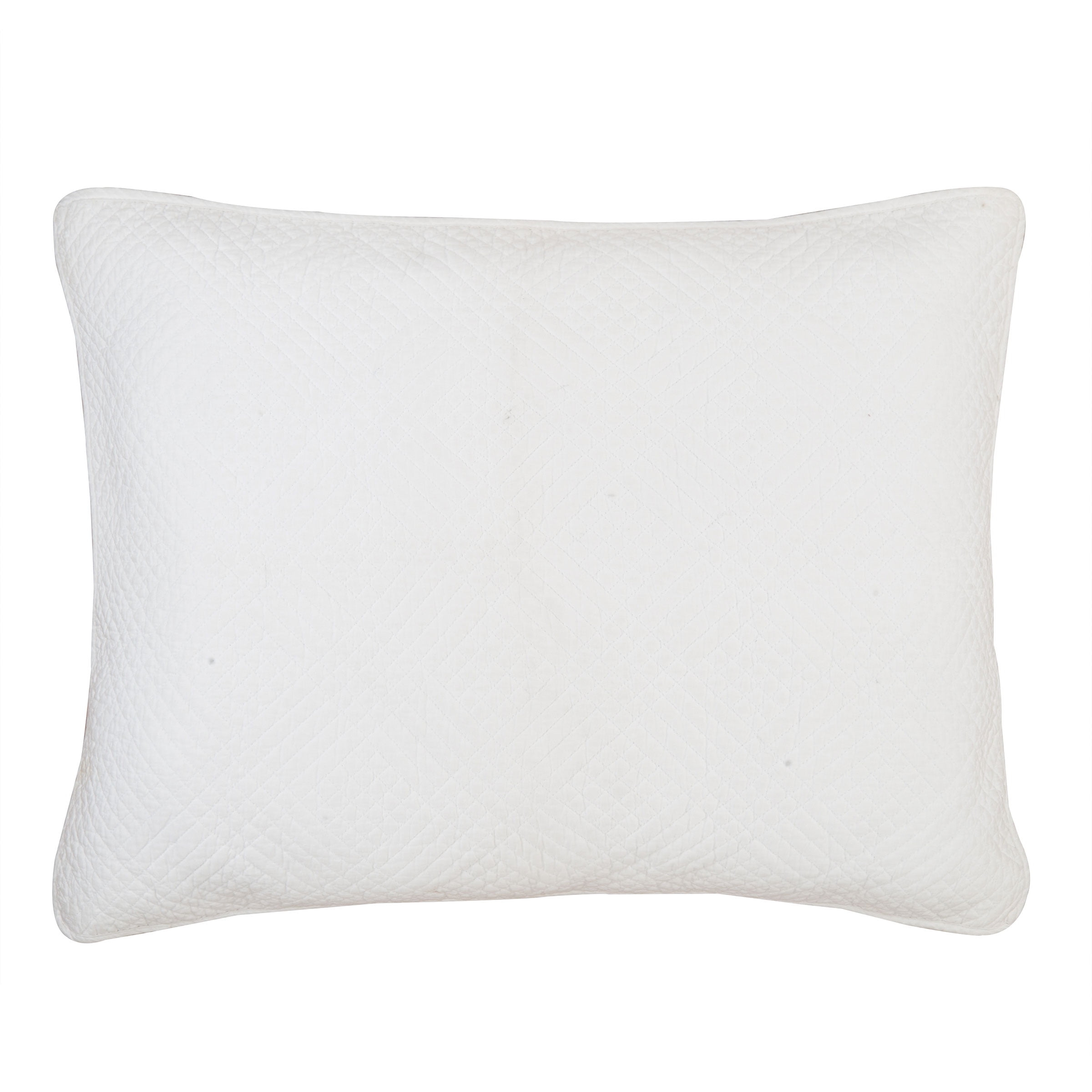 C&F Home 20" x 26" Hampton White Cotton Standard Sham Matelasse - Machine Washable