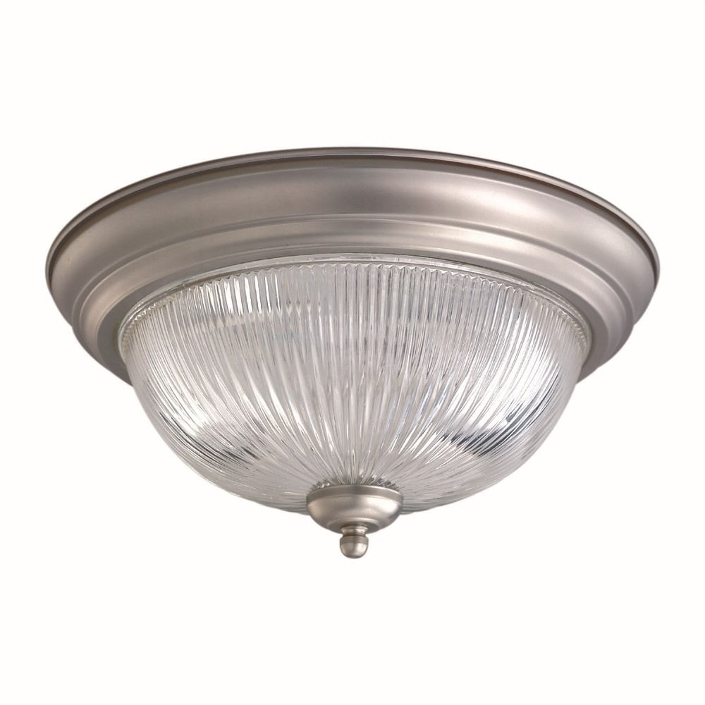 2041-02-55-Forte Lighting-Groove - 2 Light Flush Mount-7.5 Inches Tall and 13.25 Inches Wide