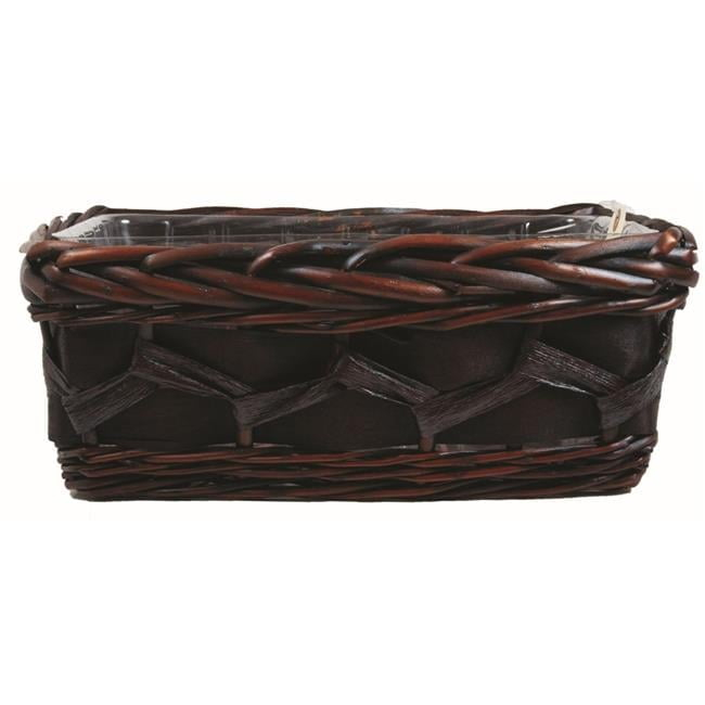 212 Main AI-2268MAH Mahogany Wicker Planter