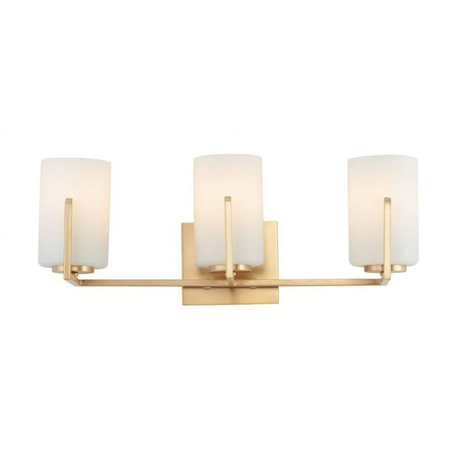 21283SWSBR-Maxim Lighting-Dart 3 Light Bath Vanity Approved for Damp Locations-Satin Brass Finish