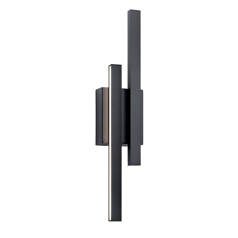 22.25 Inch 17W 2 Led Wall Sconce-Matte Black Finish Elan Lighting 83702Mbk