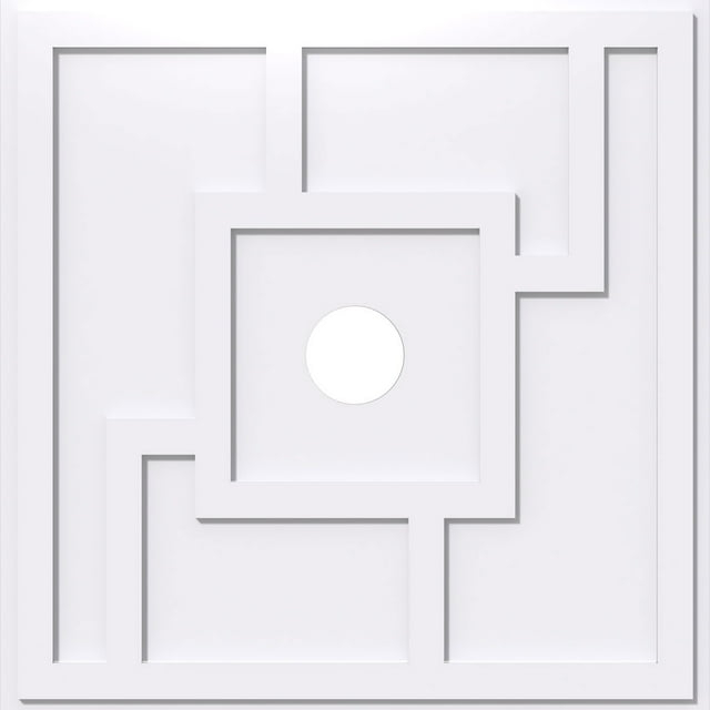 22"OD x 3"ID x 7 1/2"C x 1"P Knox Architectural Grade PVC Contemporary Ceiling Medallion