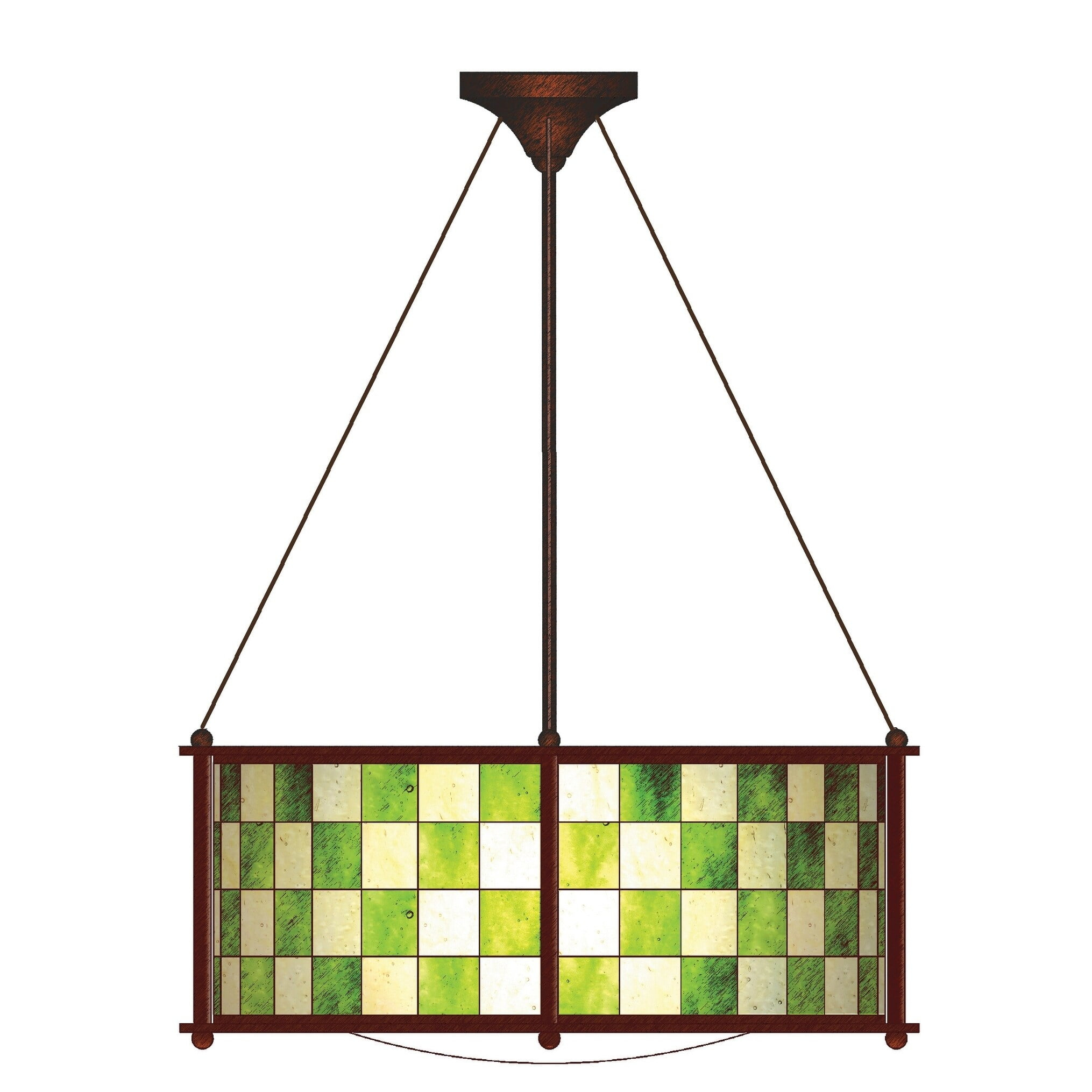 Meyda Lighting Meyda Tiffany & Stained Glass 3 - Light Dimmable Drum Chandelier