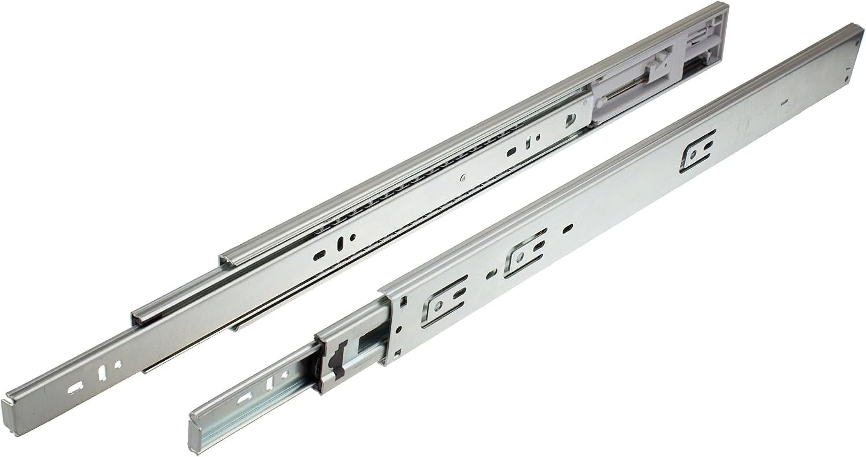 22 inch 100 lb 1 Pack 22" Side Mount Soft Close Full Extension Drawer Slides, Silver