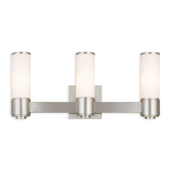 Livex Lighting Weston 3 - Light Vanity in  Brushed Nickel