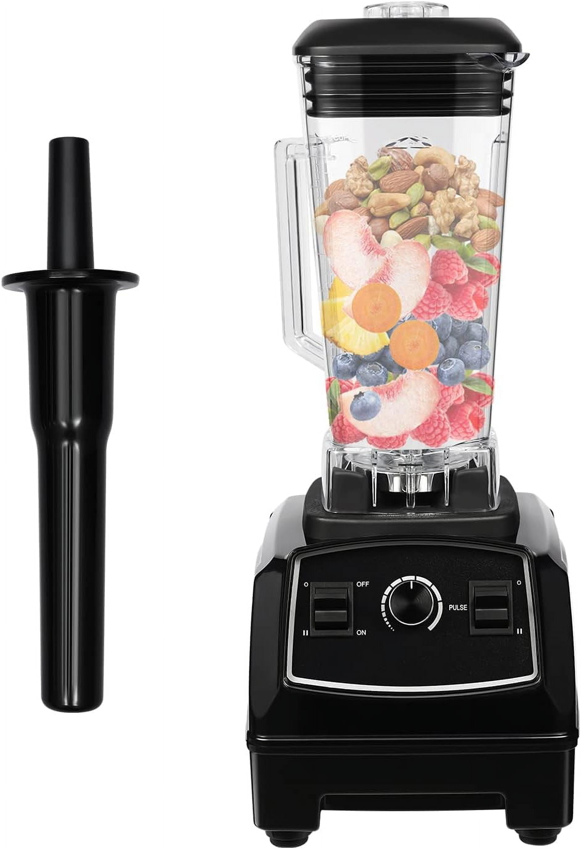 2200W Professional Blender 2L Countertop Smoothie Blender Commercial Frappe Machine 26000rpm, 15-25S Quick Ice-Breaking Smoothie Maker w/Mixing Rod