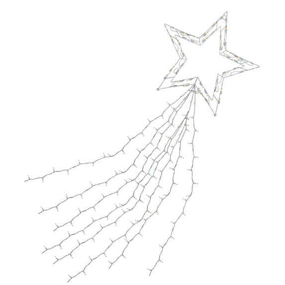 J. Hofert Co Lighted Shooting Star Outdoor Christmas Decoration - 22' - Clear Lights