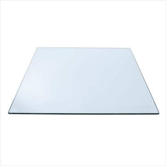 Spancraft 24" Inch Round 1/2" Thick Clear Glass Table Top with Beveled Edge and Tempered Glass, Replacement Glass Table Top, Great for Dining Tables, end Tables, and Outdoor Patio Table Tops or Table