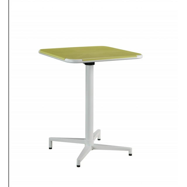 24" X 24" X 30" Yellow White Metal Folding Table